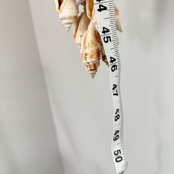 Vintage LARGE Hanging Sea Shell Chandelier Art Boho Cottage Waterfall Wind Chime - Picture 7 of 7